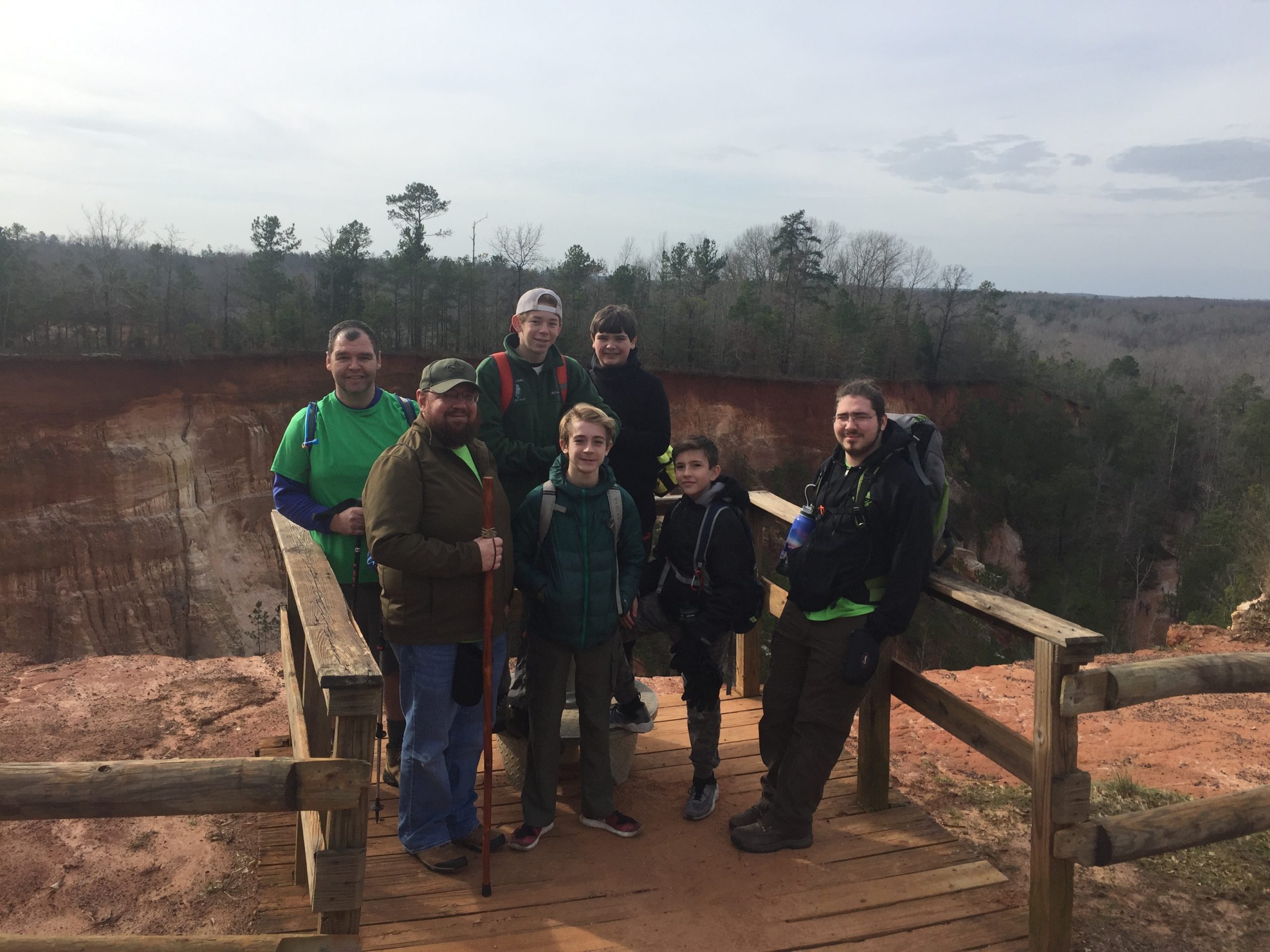 Troop 115 at Providence Canyon
