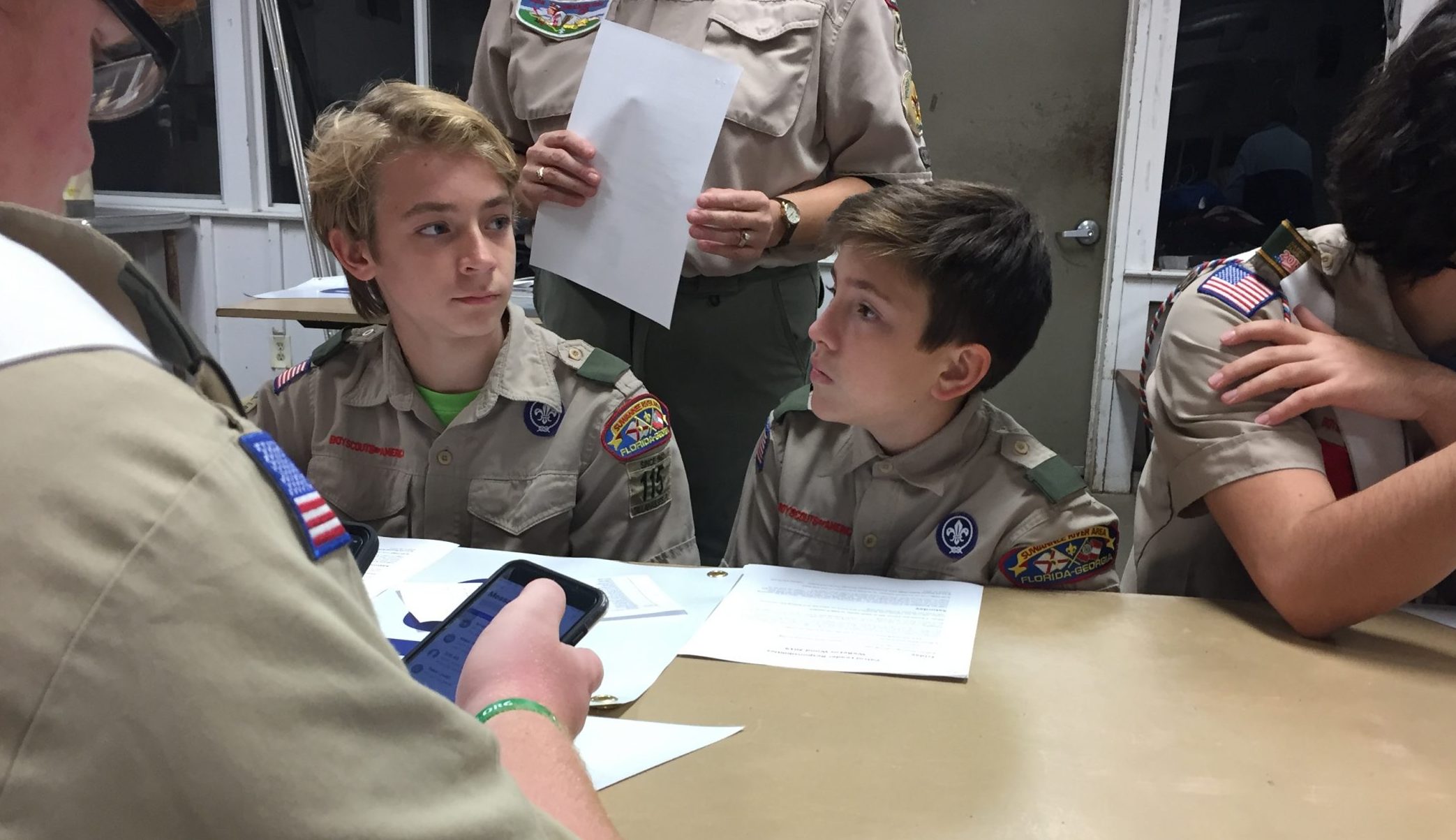 Scouts listening